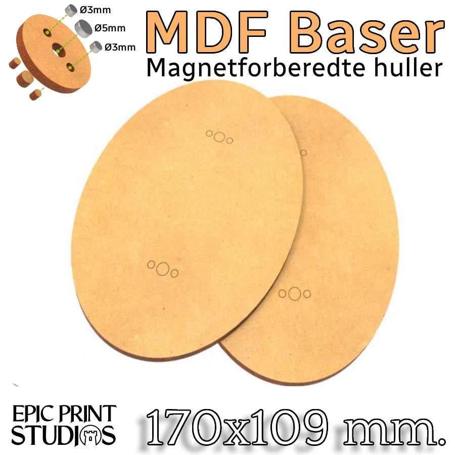 170x109 mm Ovale HDF Baser