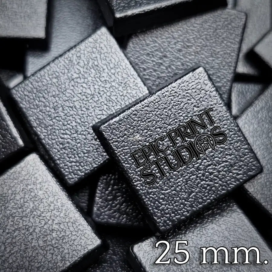 25mm Firkantede Plastikbaser