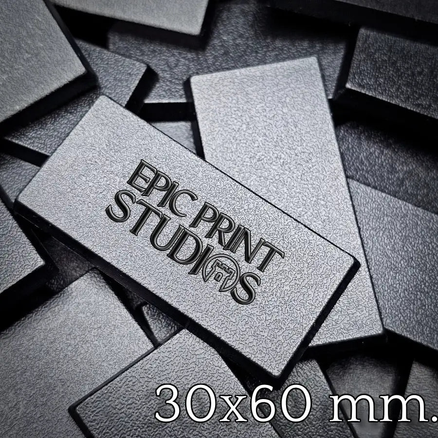 30x60mm Firkantede Plastikbaser