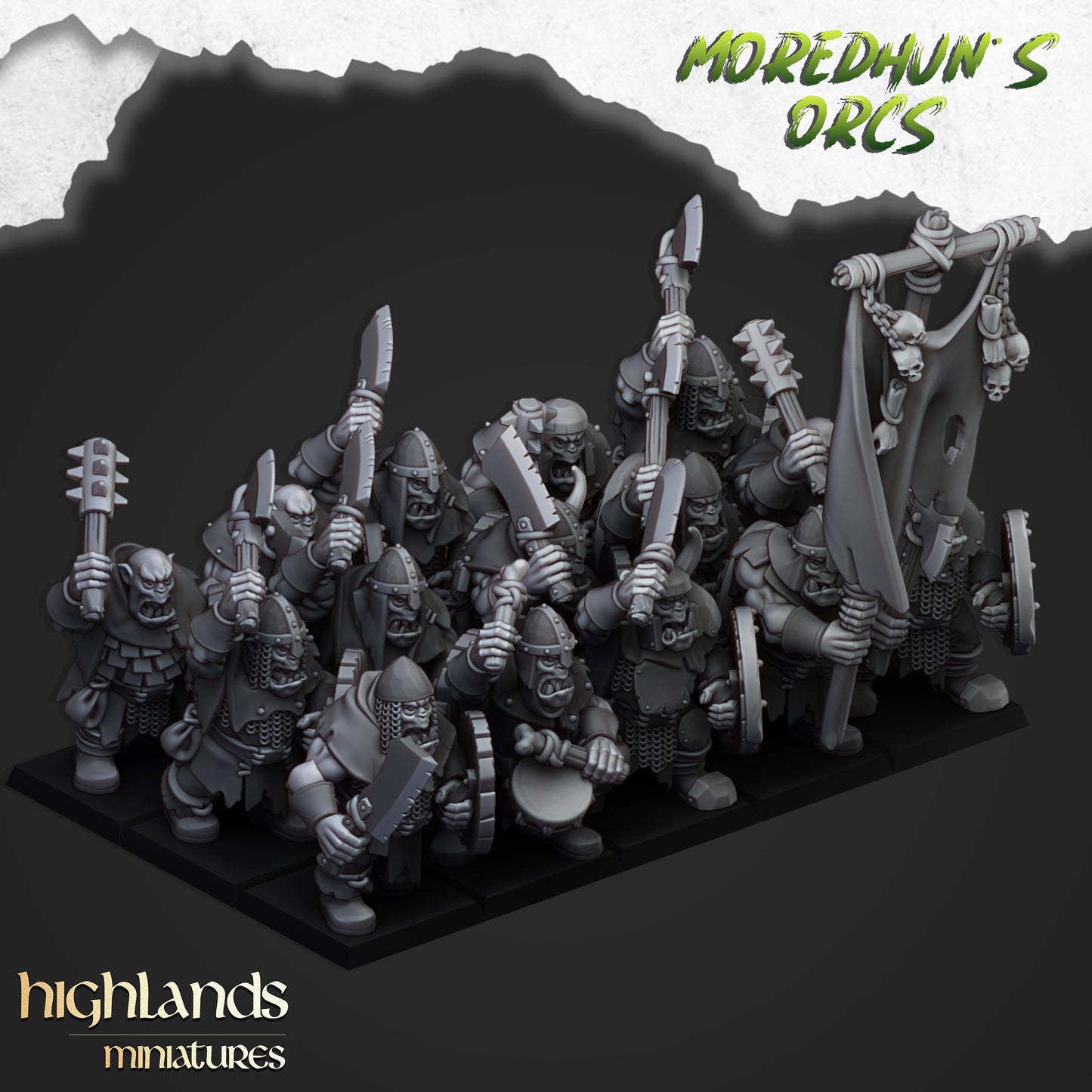 Orc Warriors with 1H Weapons & Shield