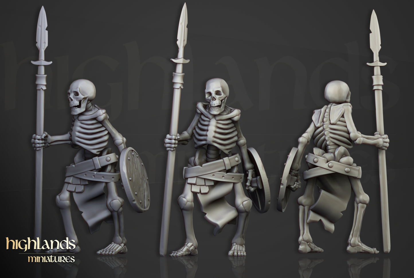 Skeleton Warriors - Spears & Shields