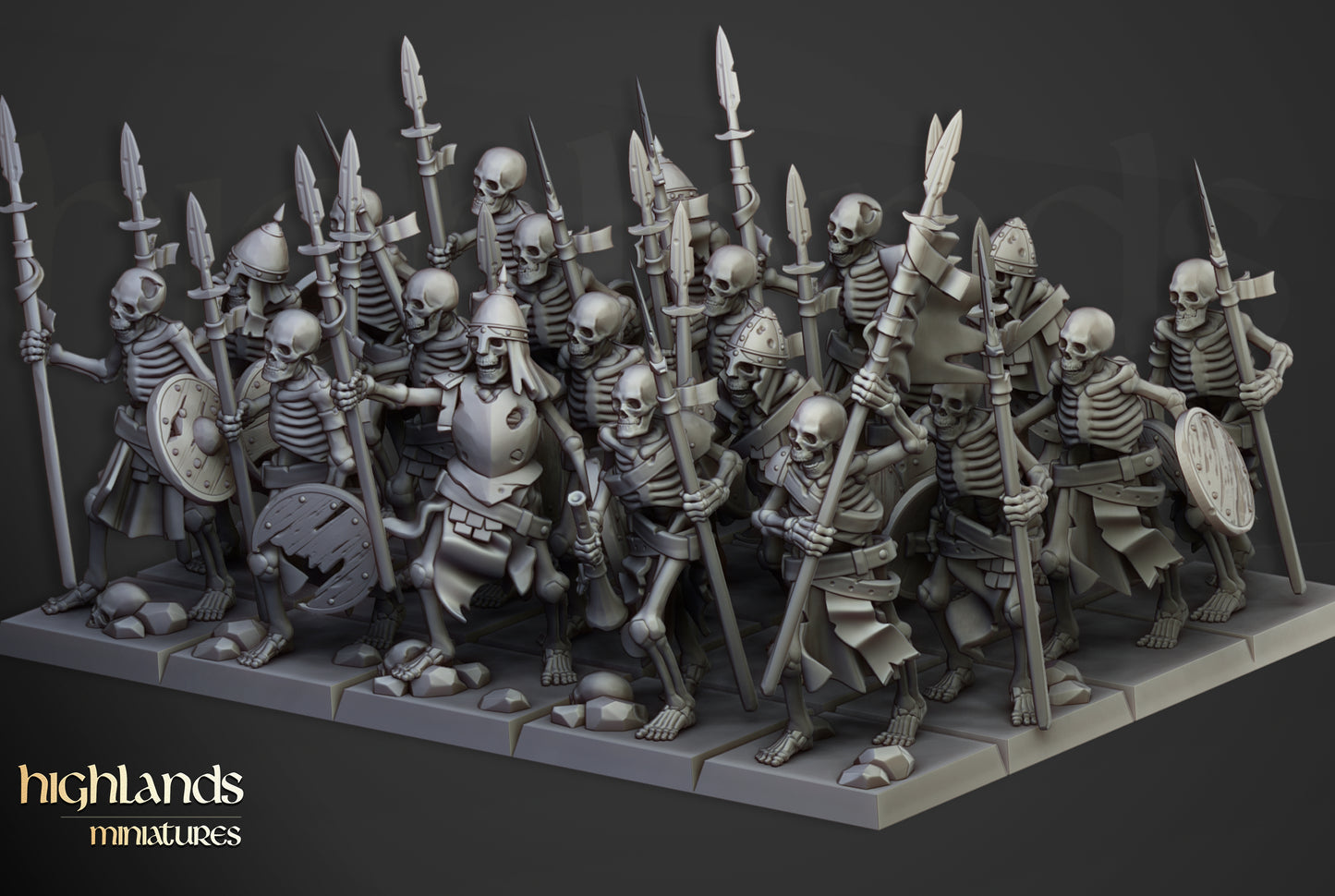 Skeleton Warriors - Spears & Shields