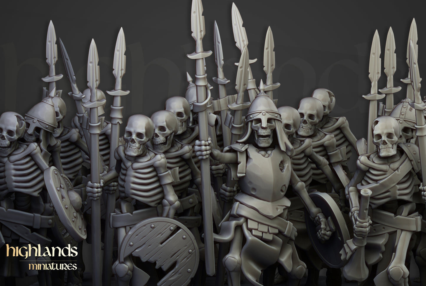Skeleton Warriors - Spears & Shields