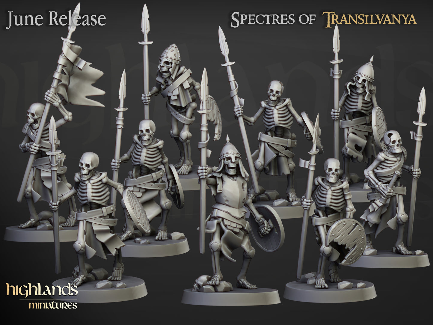 Skeleton Warriors - Spears & Shields
