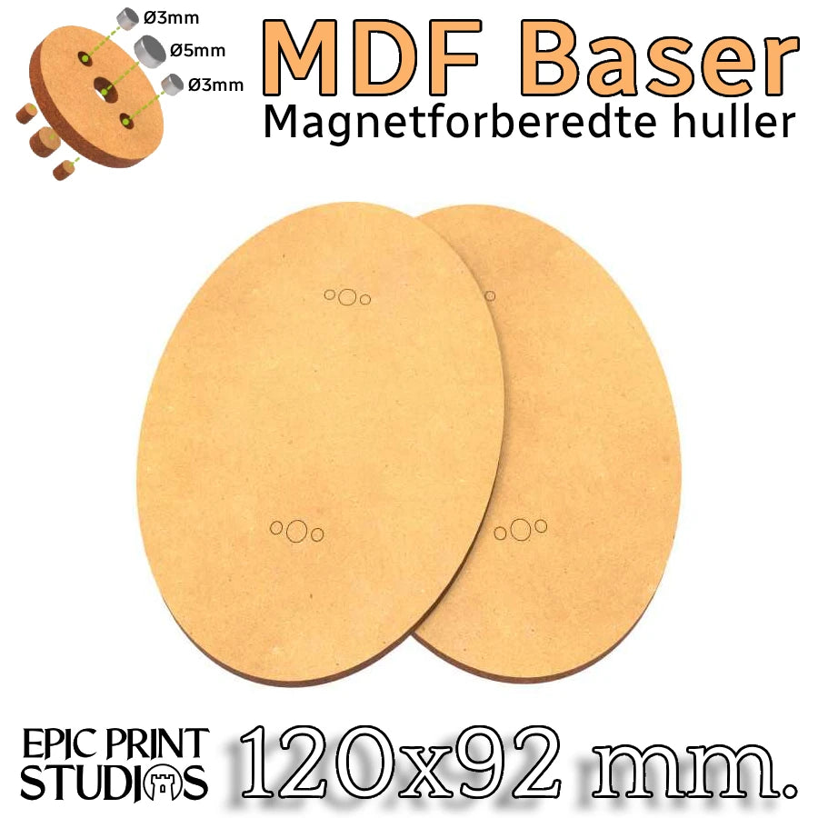 120x92 mm Ovale HDF Baser