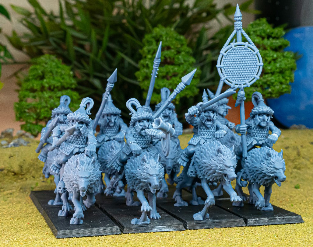 Steppe Goblins Mounted on Wolfs