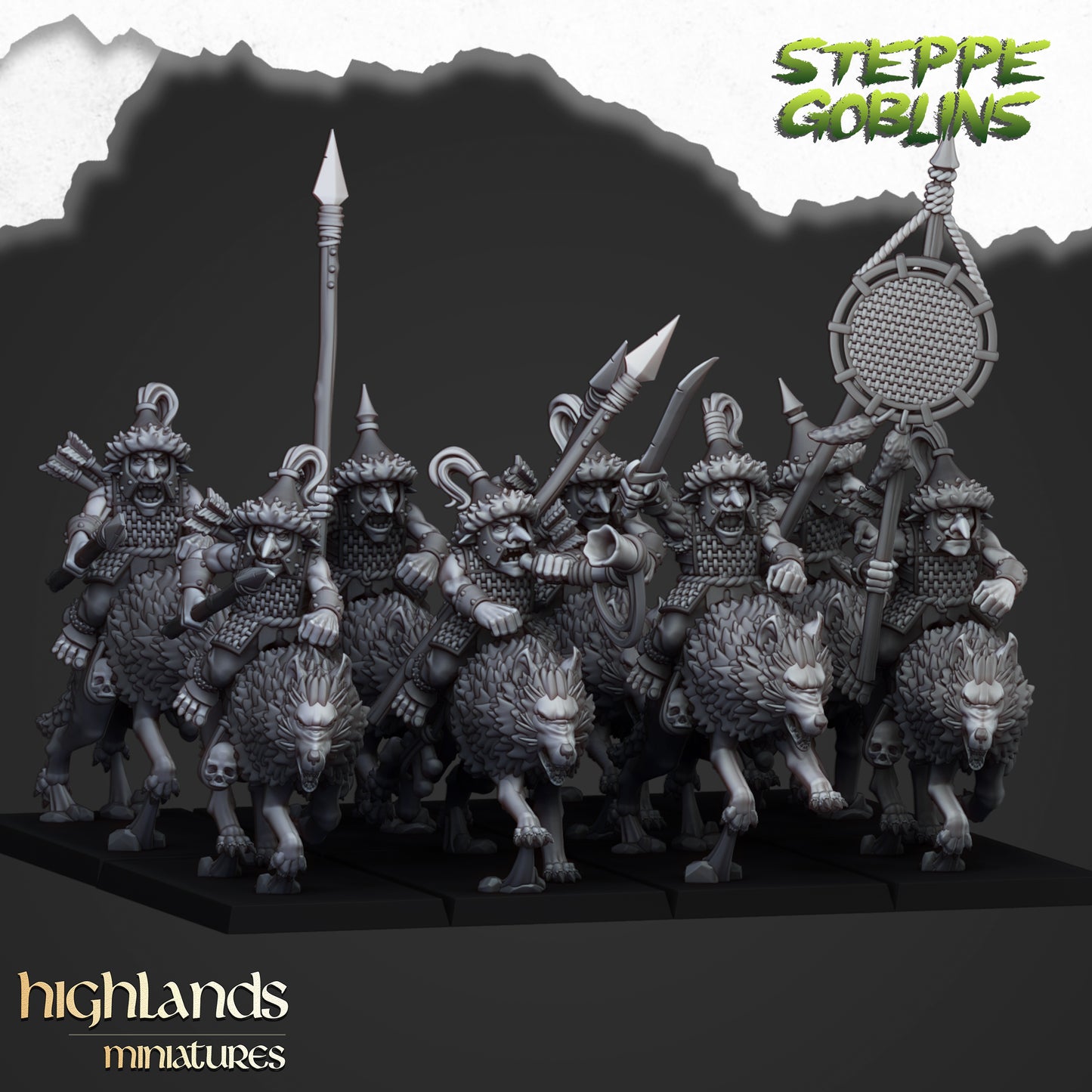 Steppe Goblins Mounted on Wolfs